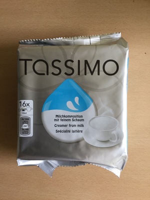 Creamer from milk front packaging