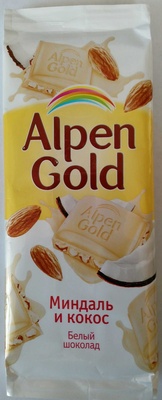 Белый шоколад Миндаль и кокос