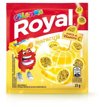 Gelatina Pó Maracujá Royal Pacote 25g
