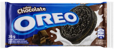 Biscoito Chocolate Recheio Chocolate Oreo Pacote 36g