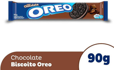 Biscoito Chocolate Recheio Chocolate Oreo Pacote 90g
