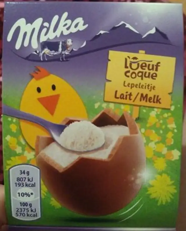 L'Oeuf coque Lait front packaging