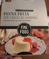 Panna cotta con coulis di lamponi