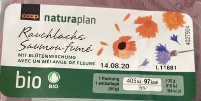 Saumon fumé front packaging