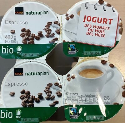 Yogourt du mois Espresso