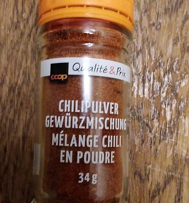 Mélange chili en poudre front packaging