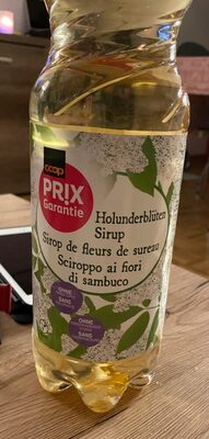 Sirop de fleurs de sureau front packaging
