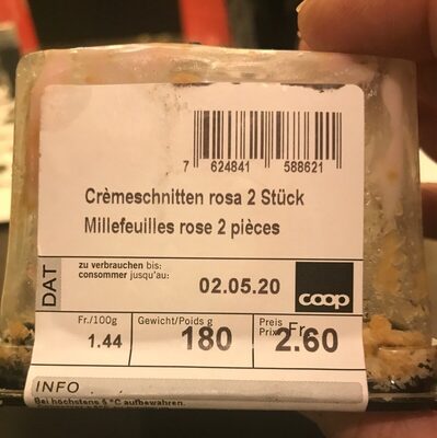 Mille feuilles rose 2 piece