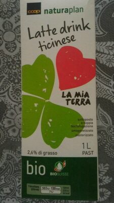 Latte drink bio ticinese