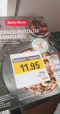 Emincé de cerf à la crème