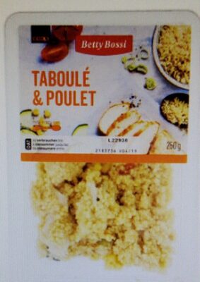 Taboulé & Poulet front packaging