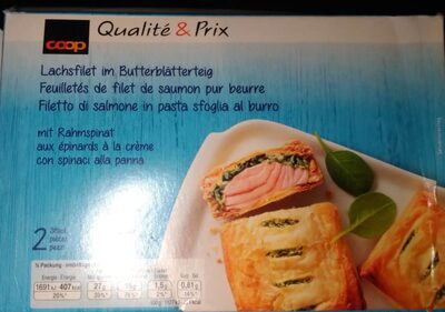 Feuilletés de filet de saumon pur beurre