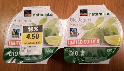 Bio Jogurt Minze-Limette front packaging