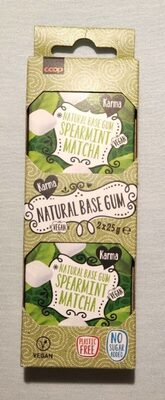 Spearmint Matcha natural base gum
