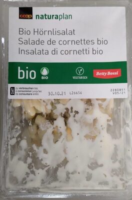 Salade de cornettes bio front packaging