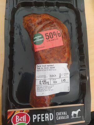 Pferde Steak mariniert