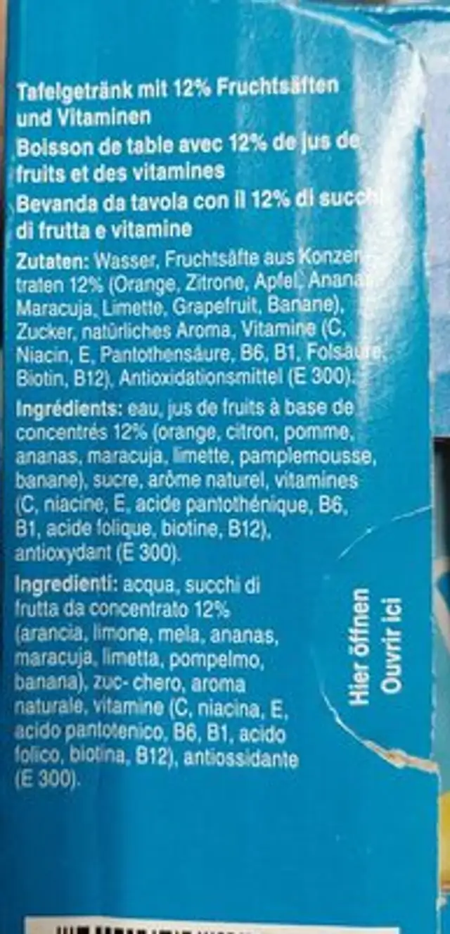 prix garantie ingredients label