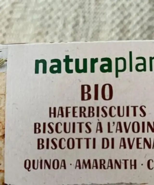 Biscuits avoine front packaging