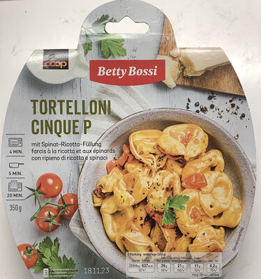 Tortelloni Cinque Pi, à la ricotta et épinards