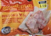 Poulet mit Haut und ohne Knochen