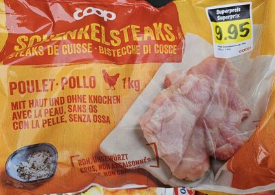 Poulet mit Haut und ohne Knochen