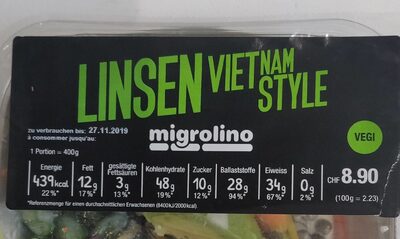 Linsen Vietnam style front packaging