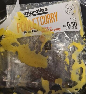 Salade de poulet au curry front packaging