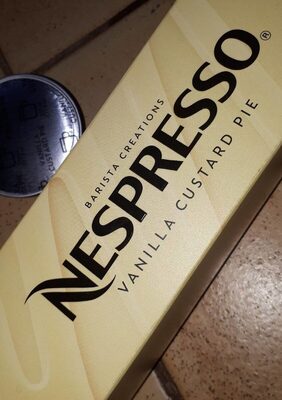 Nespresso vanilla custard pie