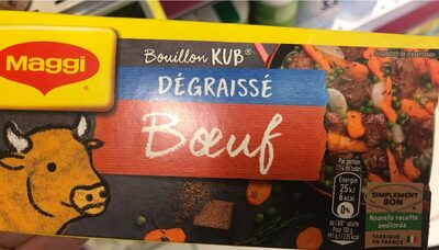 Bouillon KUB degraissé front packaging
