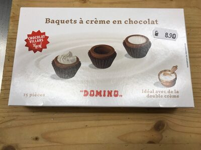 Barquette a crème en chocolat