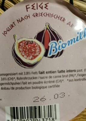 Griechisches Joghurt front packaging