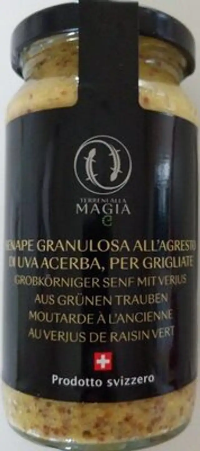Moutarde à l'ancienne au verjus de raisin vert