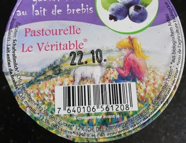Yaourt bio au lait de brebis nutrition facts table