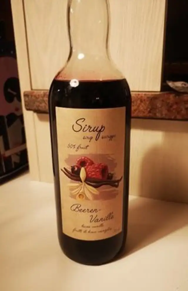 Sirop baies-vanille