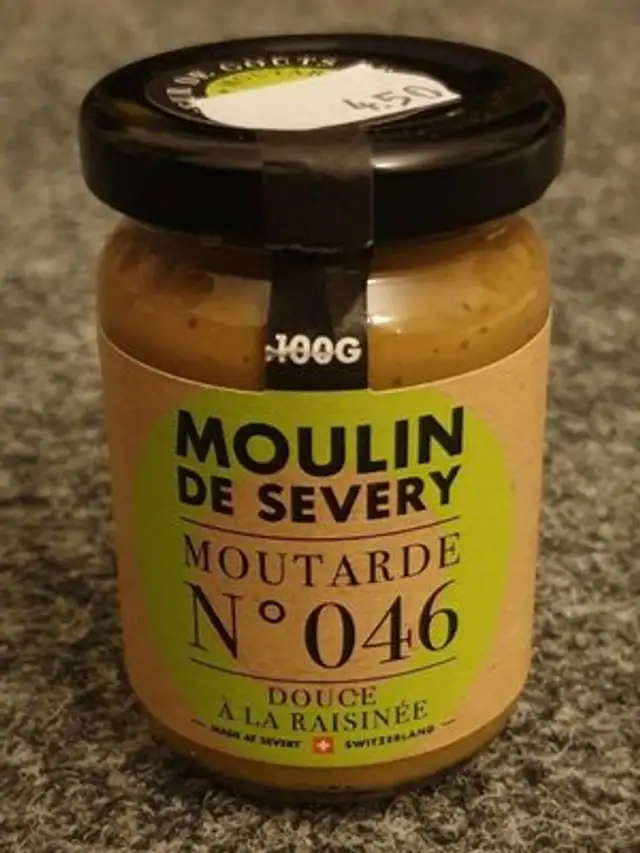 Moutarde douce à la raisinée