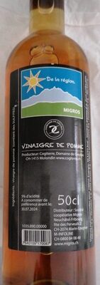 Vinaigre de pomme front packaging