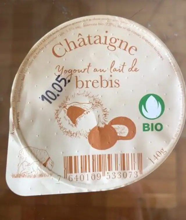 Yogourt au lait de brebis châtaigne