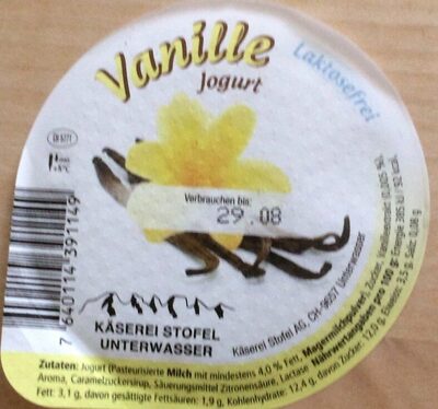 Vanille Jogurt front packaging