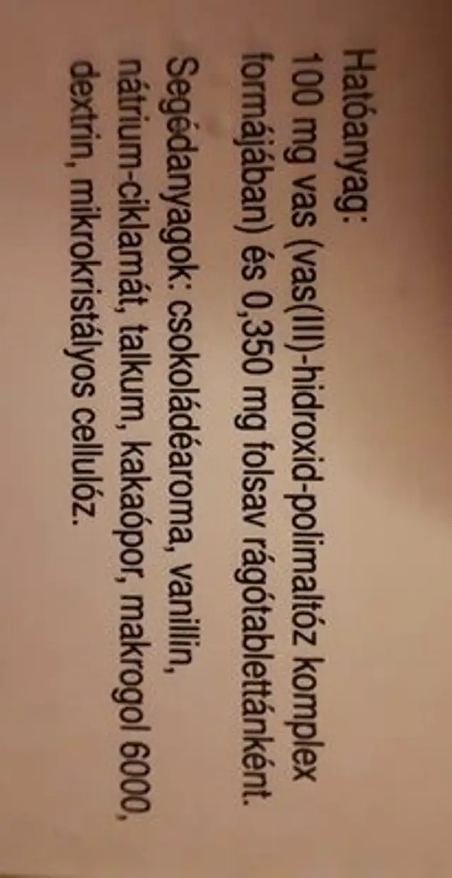 maltofer fol ingredients label