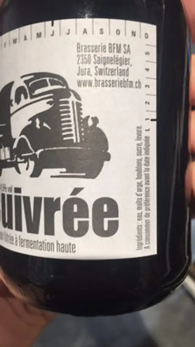 BFM, La cuivrée ingredients label