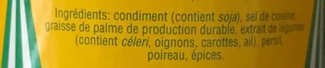Dowa ingredients label