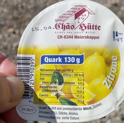 Quark Zitrone front packaging