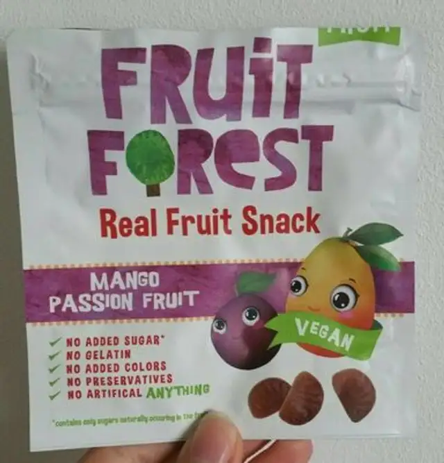 Real fruit snack mango passion fruit