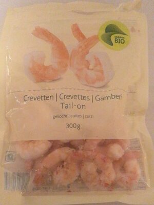 Crevettes front packaging