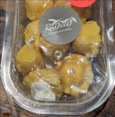 Yellown Buttons gefüllt mit Frischkäse