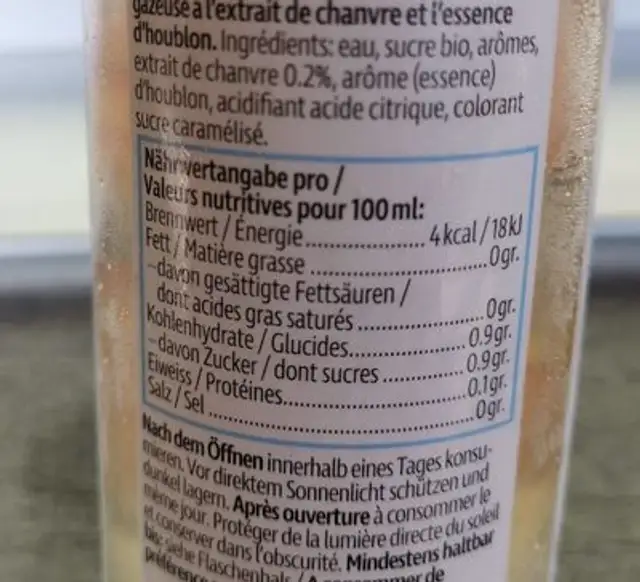 Moon spring nutrition facts table