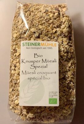 Bio Knusper Müesli spezial front packaging
