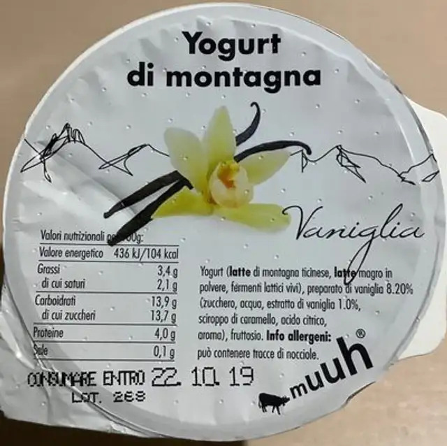 Yogourt de montagne Vanille