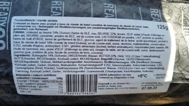 Unknown ingredients label