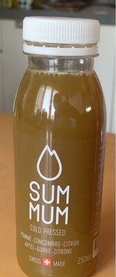 Jus de pomme comcombre citron